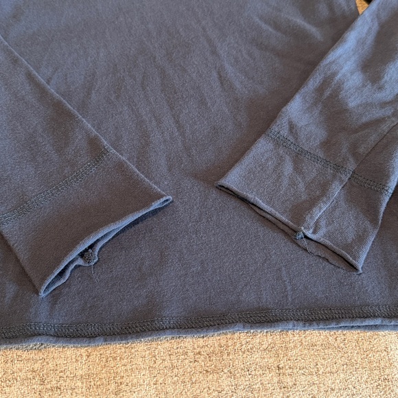 Zadig & Voltaire Girls Size 8 “I want more Rock & Roll” long sleeve blue shirt - Picture 5 of 10